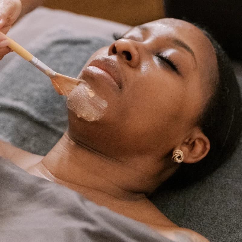 Facial treatment being applied at Imperial Spa & Wellness